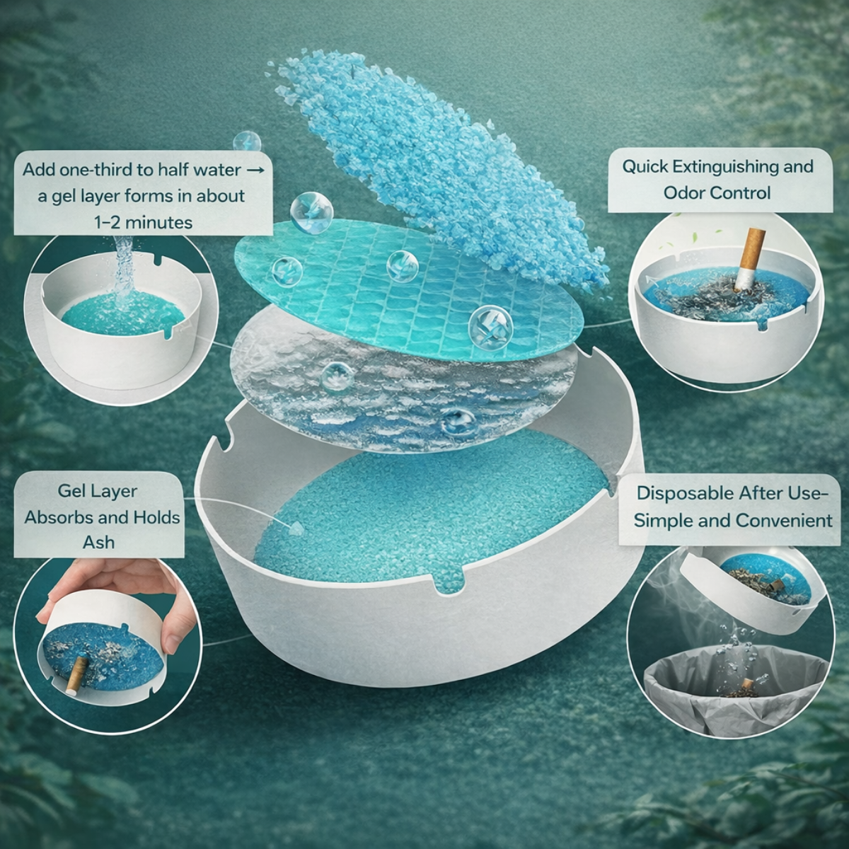 Eco Ash Disposable Ashtray